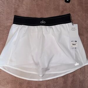ALO Yoga White Tennis Skirt